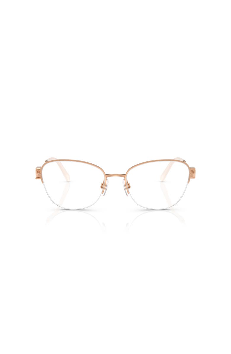 Ralph Lauren 56mm Butterfly optical glasses, Alternate, color, Rose Gold