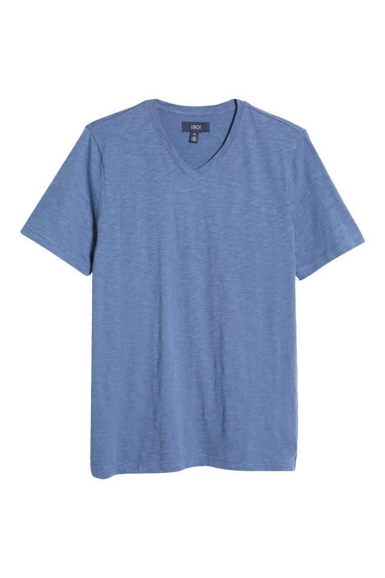 V-Neck T-Shirt, Alternate, color, BLUE FJORD