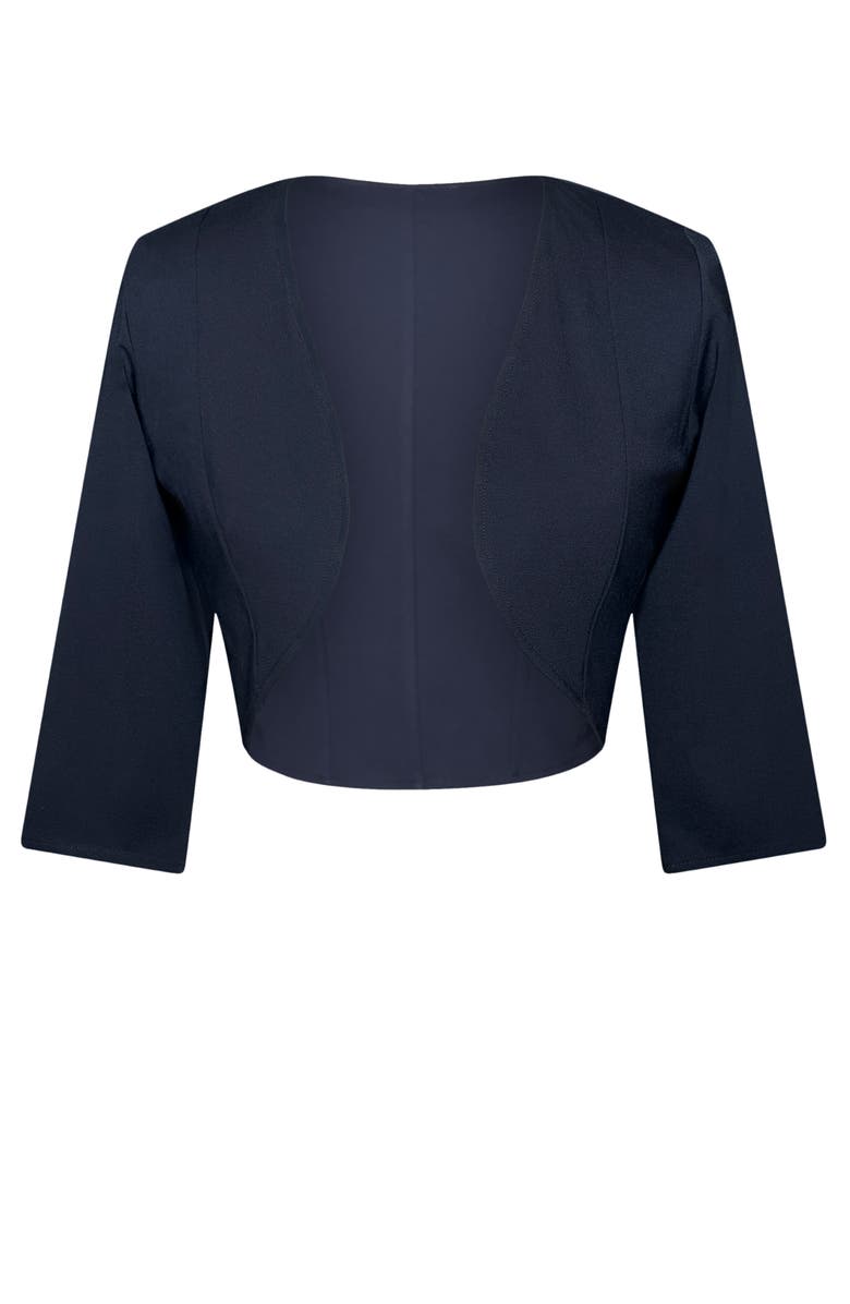 Alie Street London Freya Cropped Bolero Jacket, Alternate, color, Midnight Navy