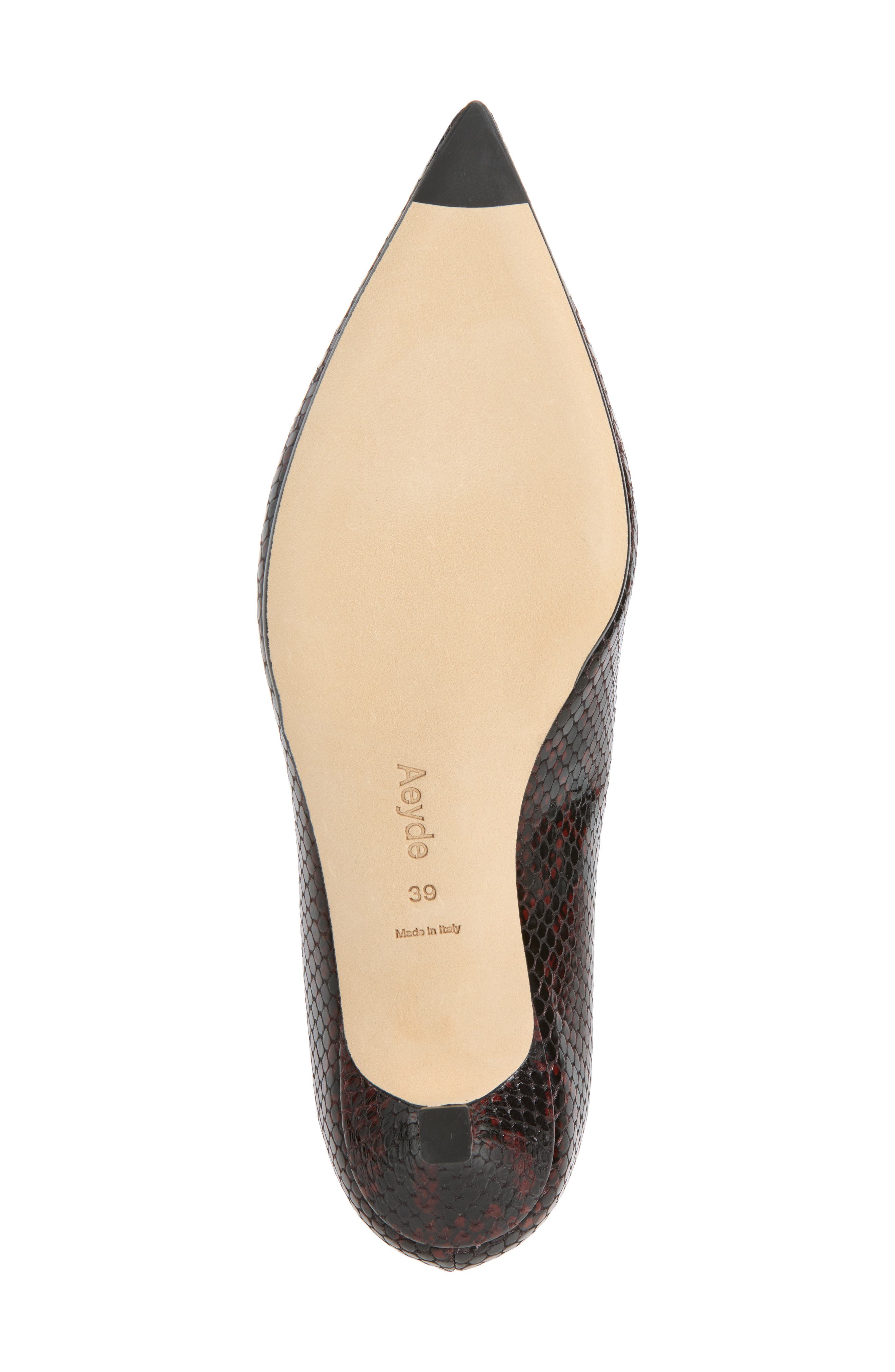 Clara Pointed Toe Kitten Heel Pump, Alternate, color, PORT