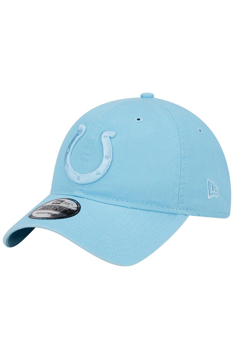 New Era Men's New Era  Light Blue Indianapolis Colts Core Classic 2.0 Brights 9TWENTY Adjustable Hat, Main, color, 
