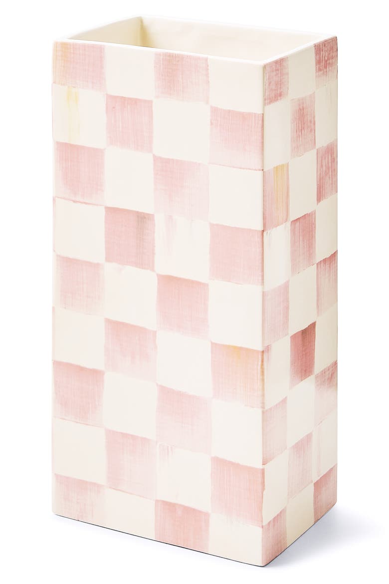 Rosy Check Pillar Vase, Alternate, color, ROSY