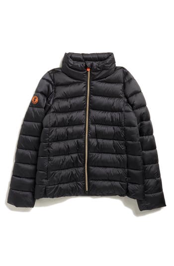 Save The Duck Kids' Evie Puffer Jacket In Black