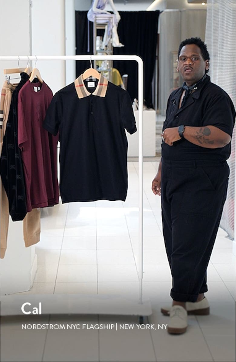 Cody Check Collar Cotton Piqué Polo, sales video thumbnail