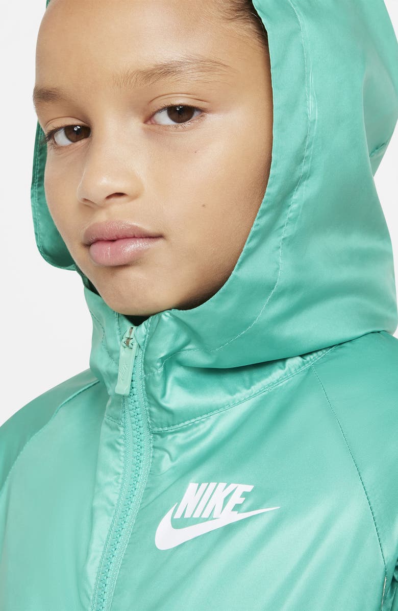 Nike Sportswear Kids' Windrunner Water Repellent Hooded Jacket, Alternate, color, 