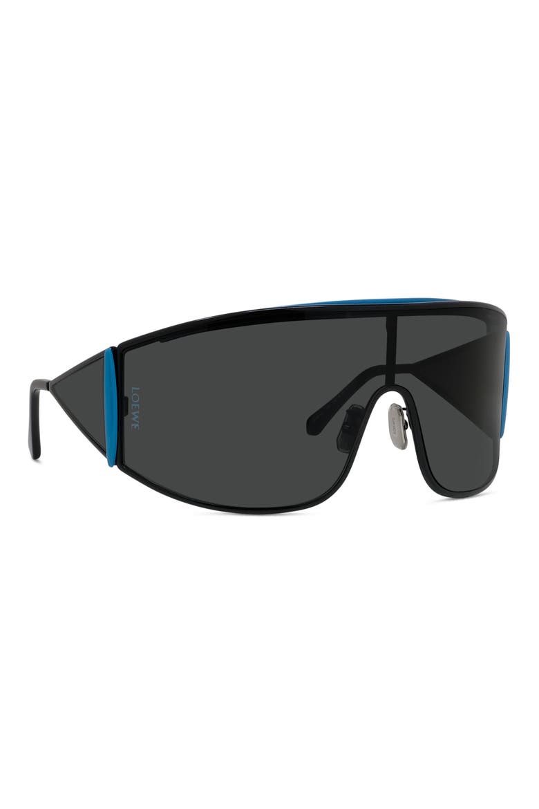 Signature 138mm Mask Sunglasses, Alternate, color, BLACK/ OTHER / SMOKE
