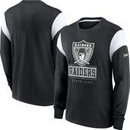 Nike Men's Nike Heather Black Oakland Raiders Rewind Playback Helmet Long Sleeve T-Shirt