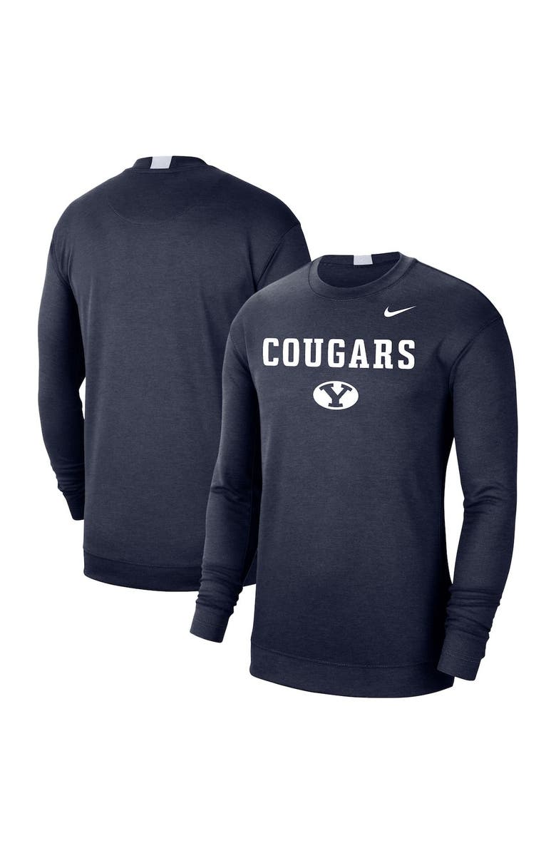 Nike Men's Nike Navy BYU Cougars Spotlight Long Sleeve T-Shirt, Main, color, 