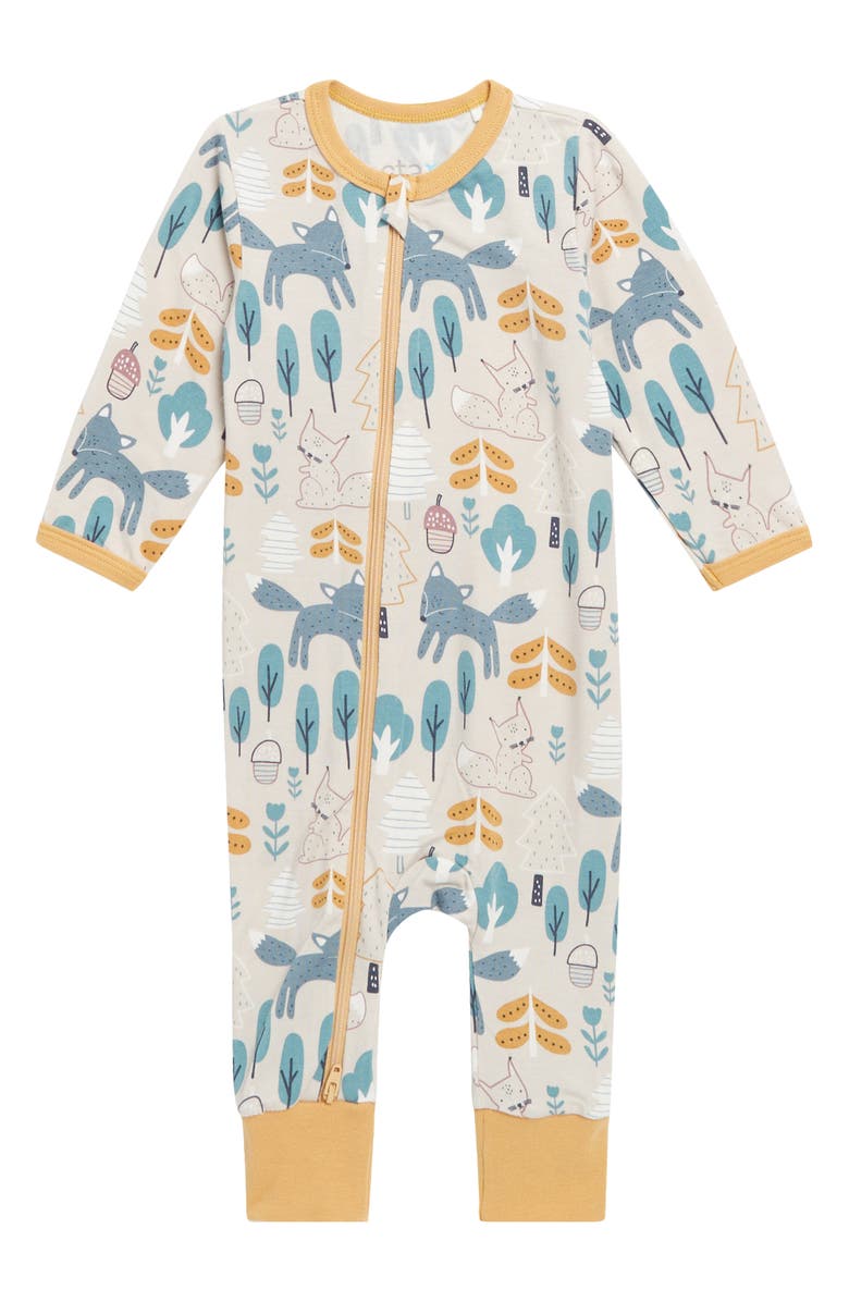 Bestaroo Woodlands Long Sleeve Zip Romper, Main, color, 