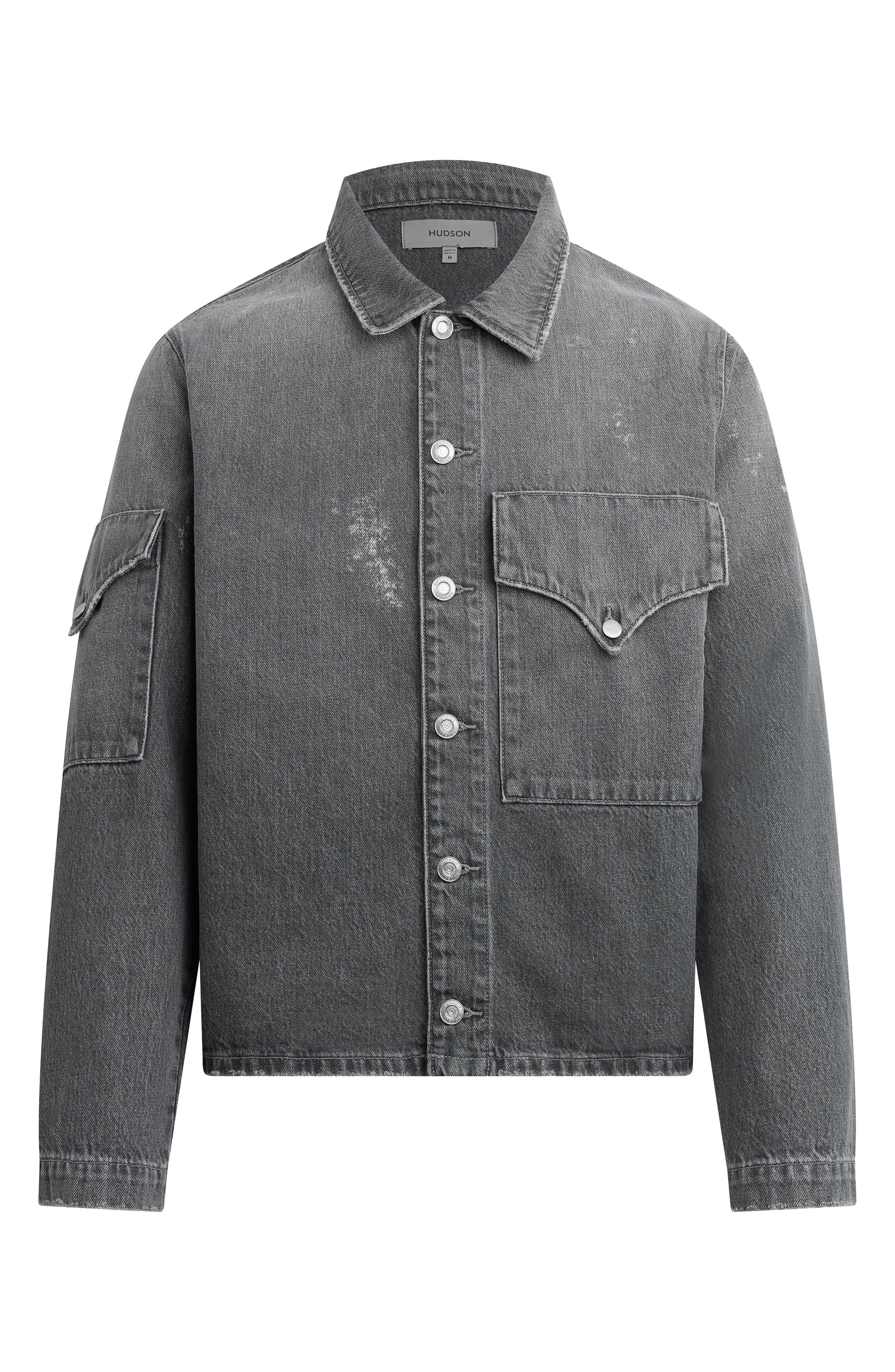 Hudson Jeans Flap Shirt Jacket (Men) | Nordstrom
