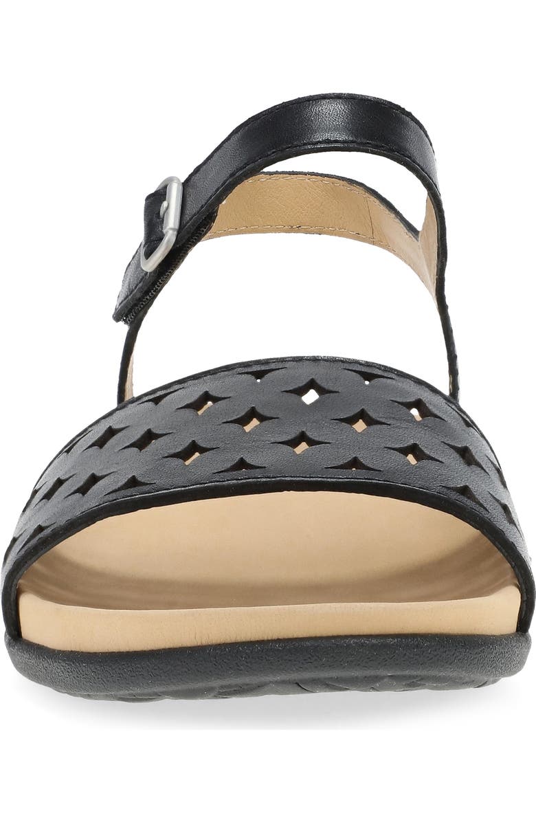 Dansko Jodie Ankle Strap Sandal, Alternate, color, Black Calf
