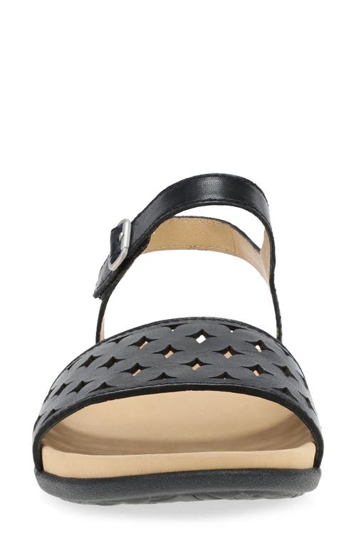 Dansko Jodie Ankle Strap Sandal In Black Calf