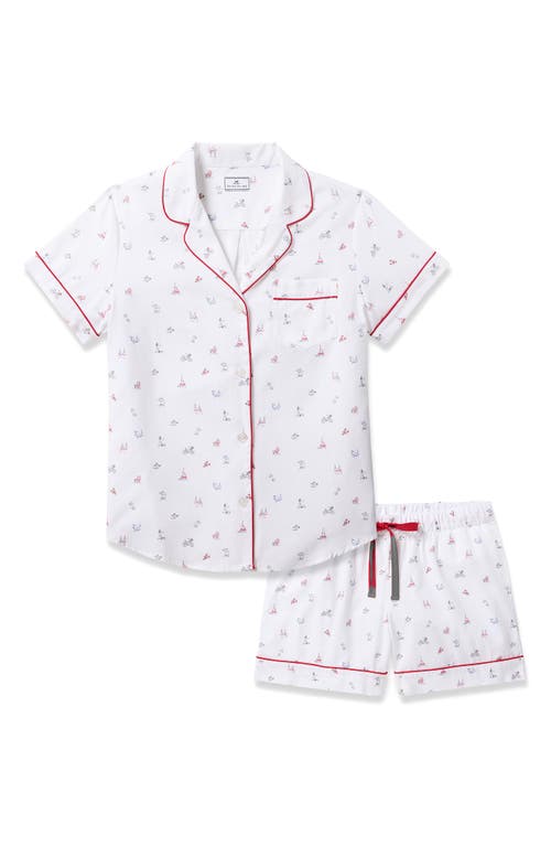 PETITE PLUME PETITE PLUME COTTON TWILL SHORTS PAJAMAS