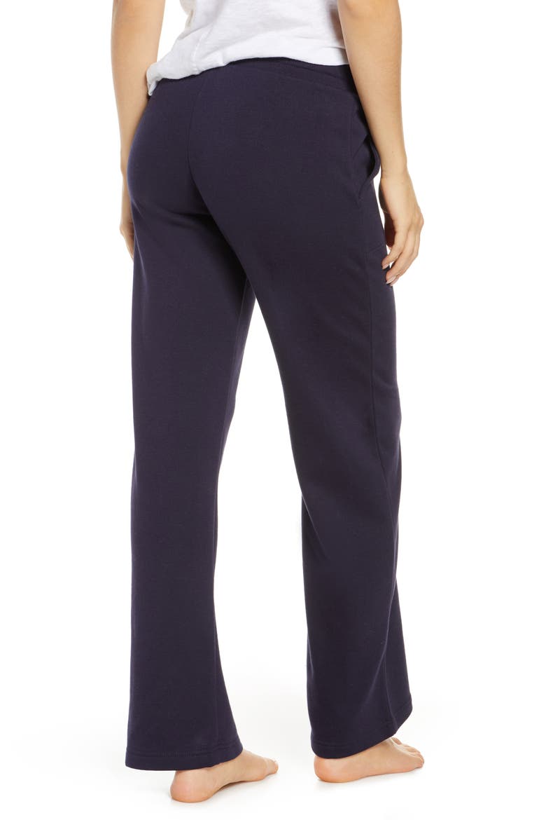 Shannon Double Knit Lounge Pants, Alternate, color, NAVY