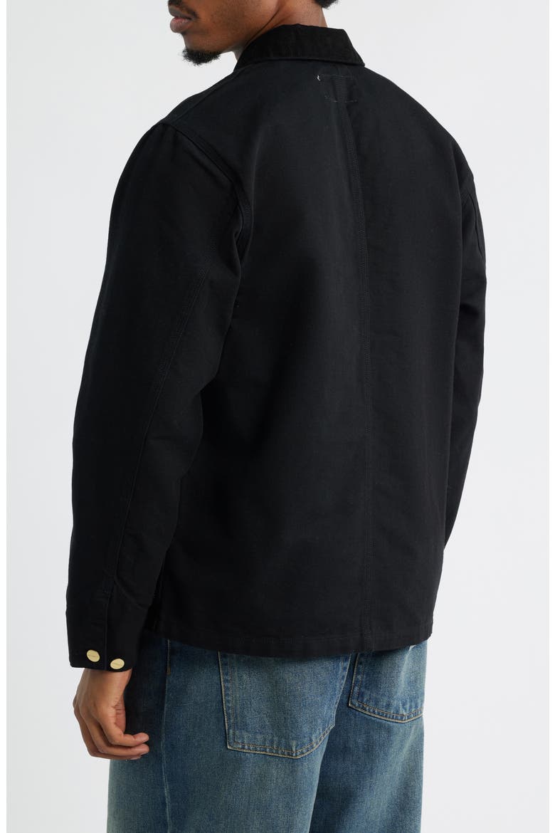 Michigan Canvas Coat, Alternate, color, BLACK / BLACK RINSE