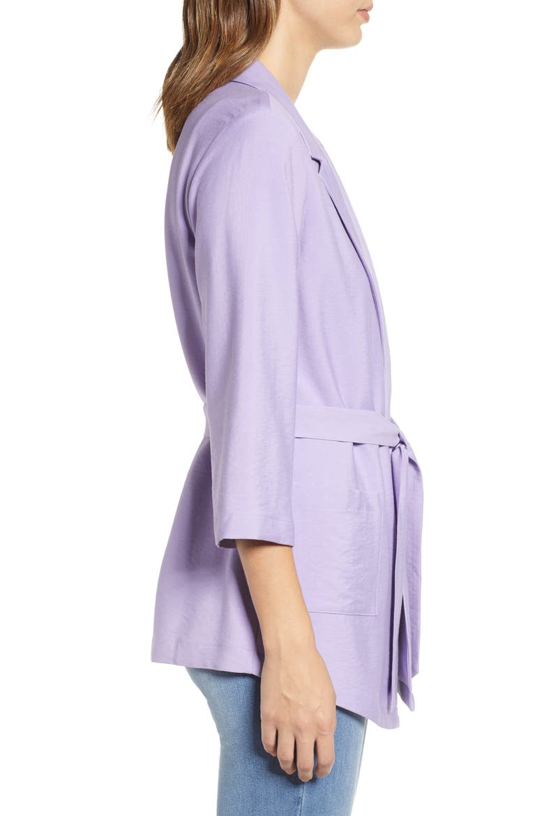 Belted Jacket, Alternate, color, PURPLE BONNET