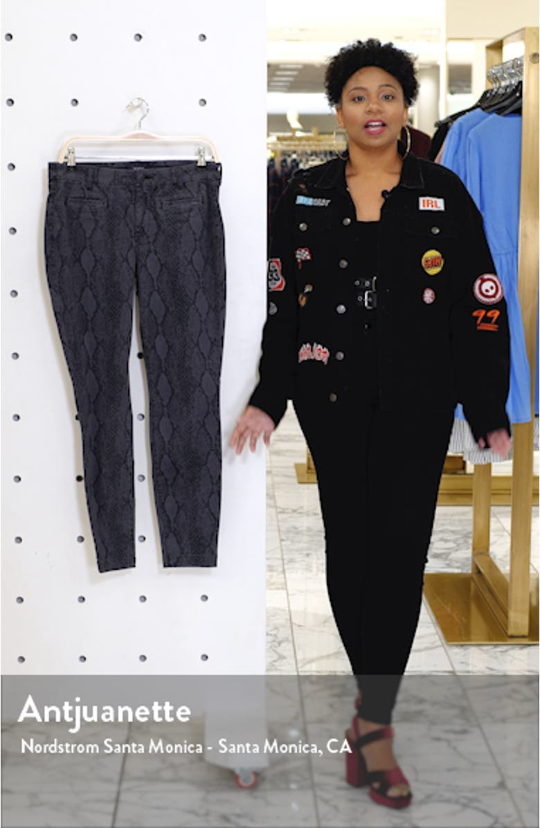 Ami High Waist Welt Pocket Ankle Skinny Jeans, sales video thumbnail