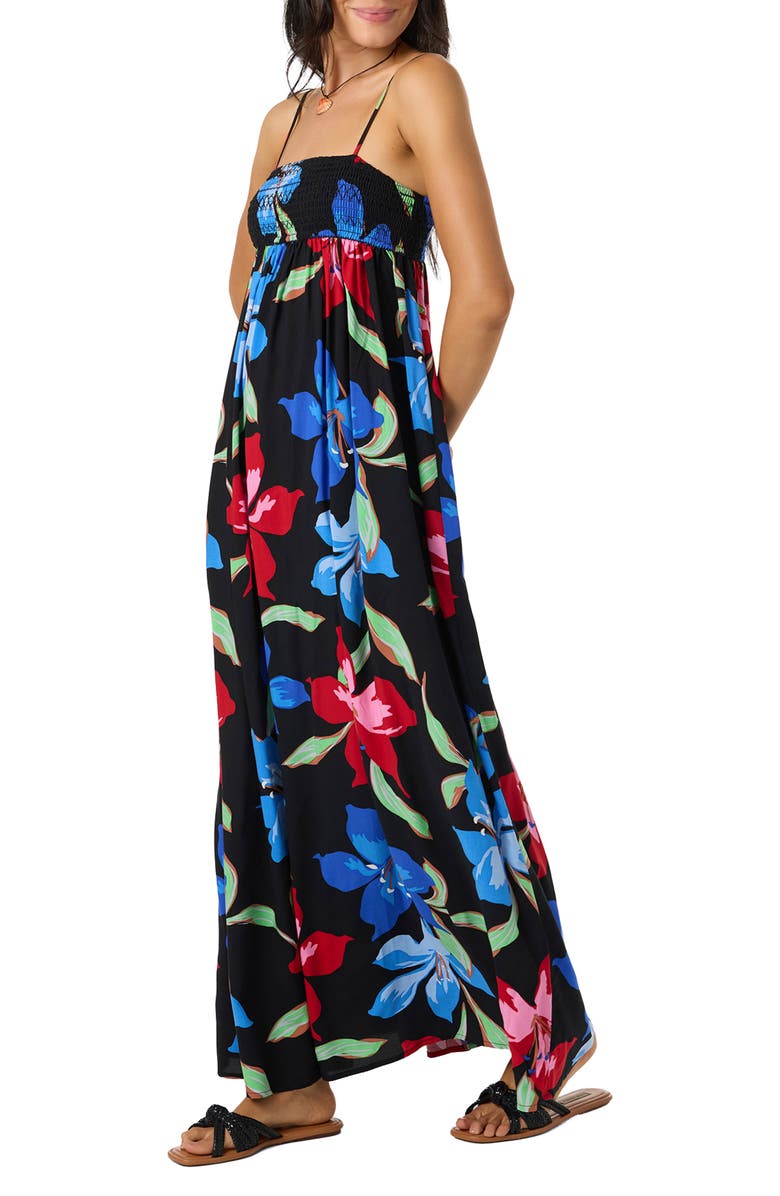 O'Neill Nickie Floral Print Sleeveless Maxi Dress, Alternate, color, 