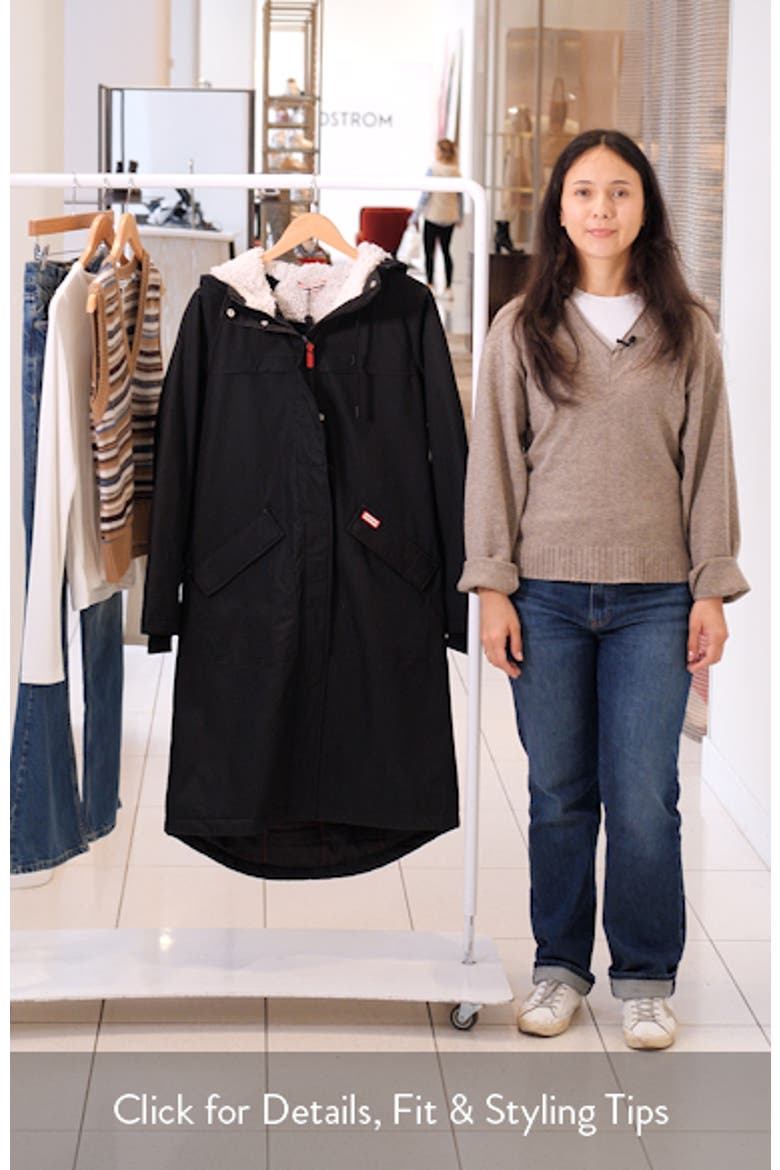 Jane Hooded Water Repellent Coat (Women) | Nordstrom
