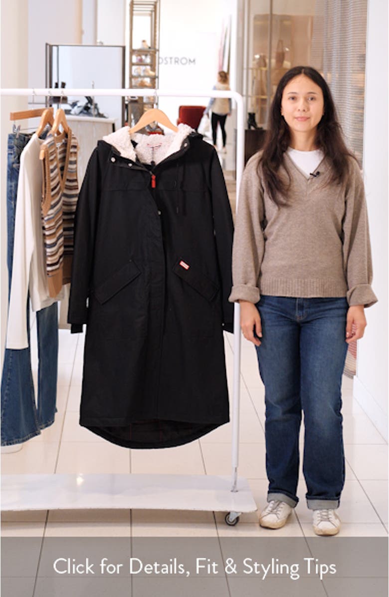 Jane Hooded Water Repellent Coat, sales video thumbnail