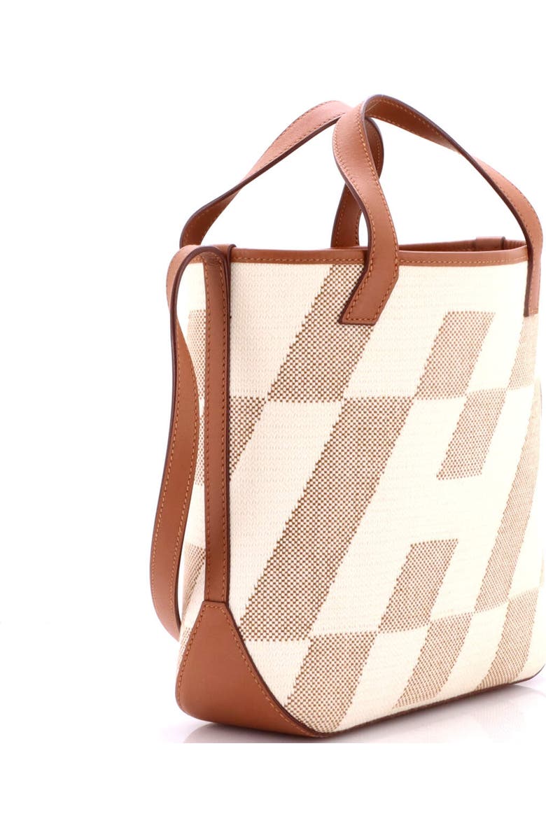 Pre-Owned Hermes Cabas H en Biais Tote Canvas with Leather 27, Alternate, color, Gold