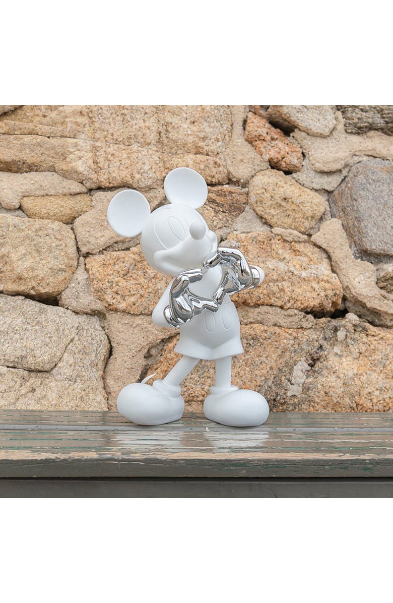 Leblon Delienne Mickey Mouse With Love Figurine, Alternate, color, Silver / White
