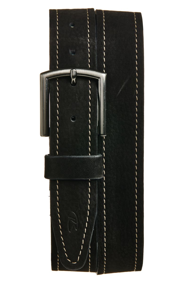 Robert Barakett Avalanche Suede Belt, Main, color, Black