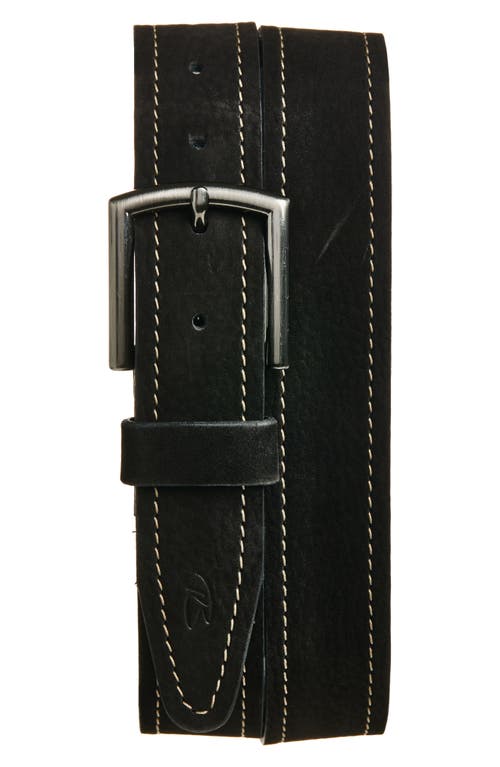 Robert Barakett Avalanche Suede Belt In Black