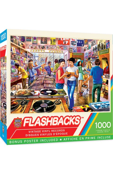 Vintage Vinyl Records 1000 Piece Puzzle