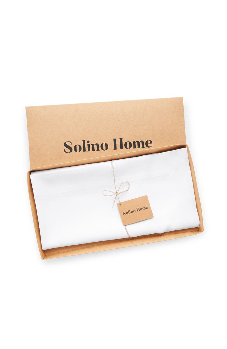 Solino Home Linen Table Throw - Fete, 52" x 52", 52" x 52", Alternate, color, White