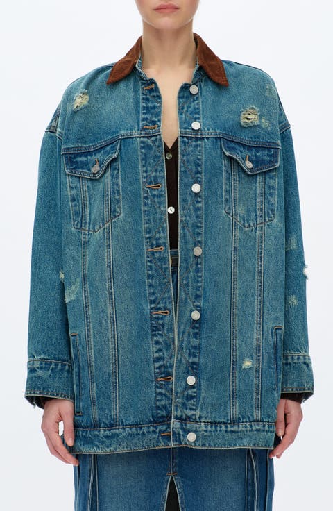 Distressed Denim Jacket