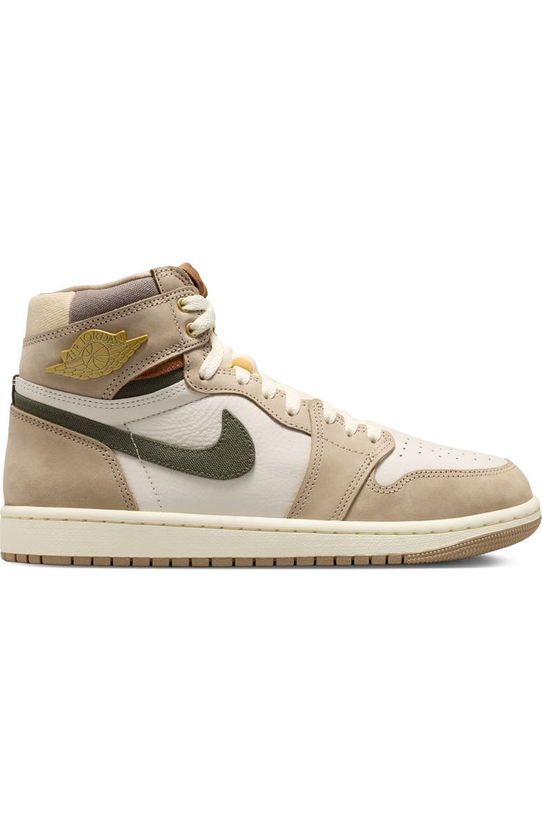 Jordan Air Jordan 1 Retro High Basketball Sneaker, Alternate, color, Khaki/ Multi/ Sail/ Cargo