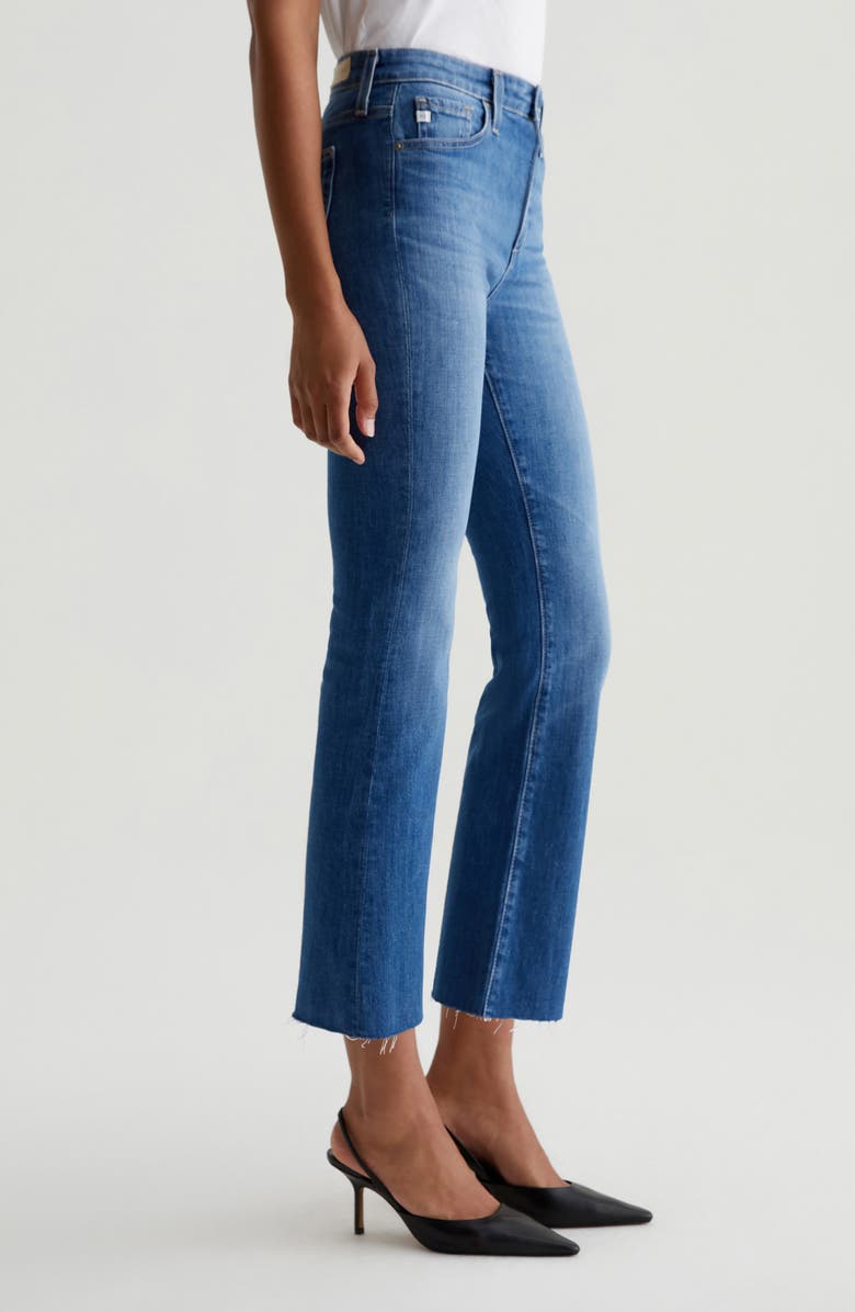 AG Farrah Raw Hem Crop Bootcut Jeans, Alternate, color, Runway