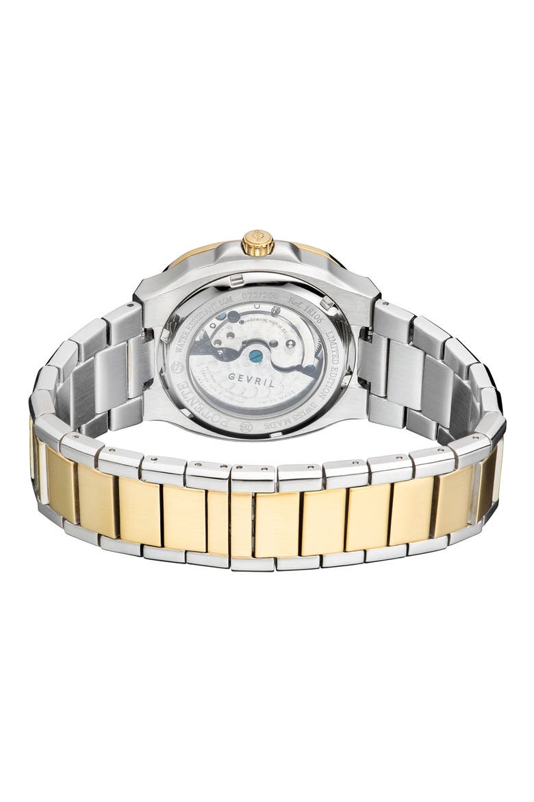 Men's Potente Swiss Automatic Stainless Steel Bracelet Watch, 40mm, Alternate, color, TWO TONED IPYG