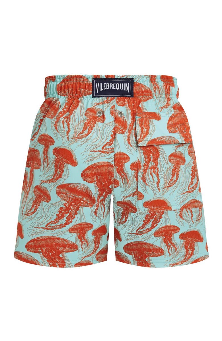 Vilebrequin Boys Stretch Swim Trunks Jellyfish Dance, Alternate, color, Caribbean