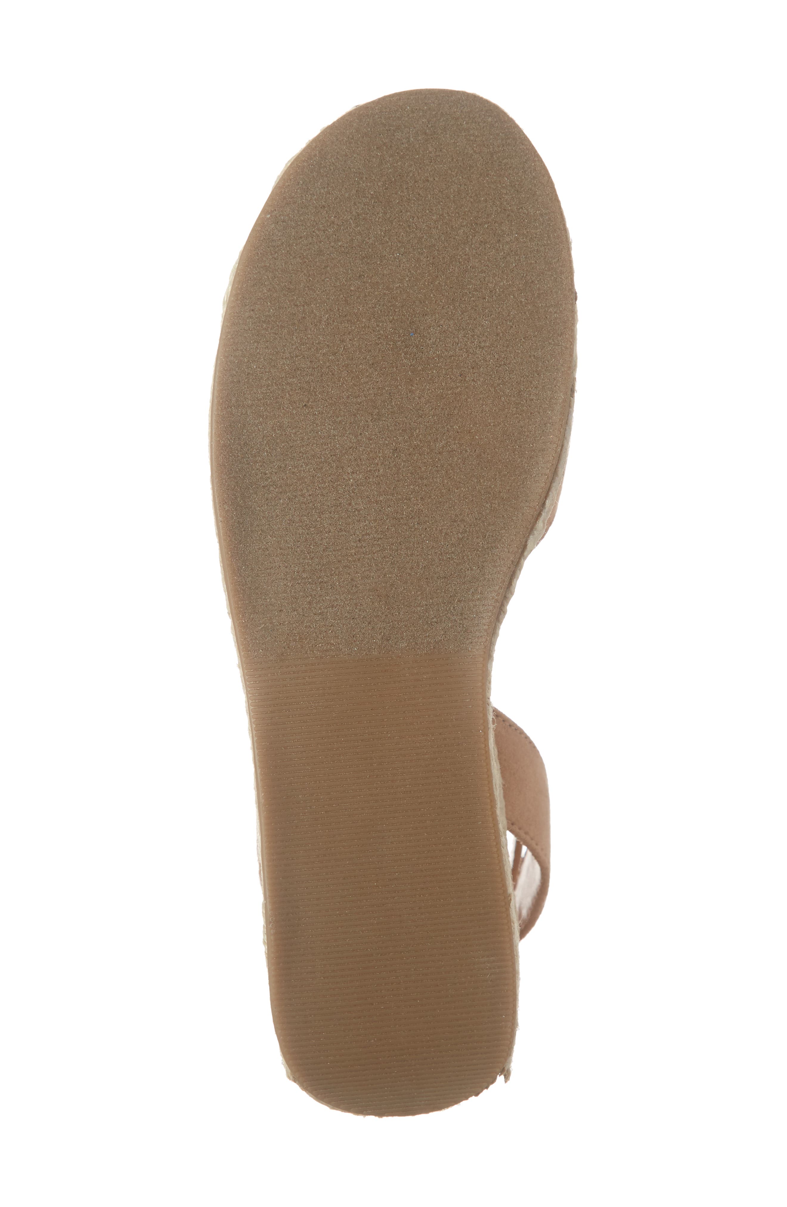 Zala Espadrille Platform Sandal, Alternate, color, CAMEL SUEDE
