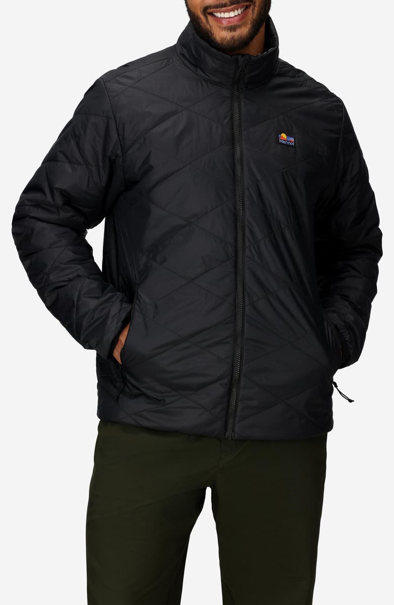 Marmot Onward Water Repellent Insulated Jacket, Main, color, Black