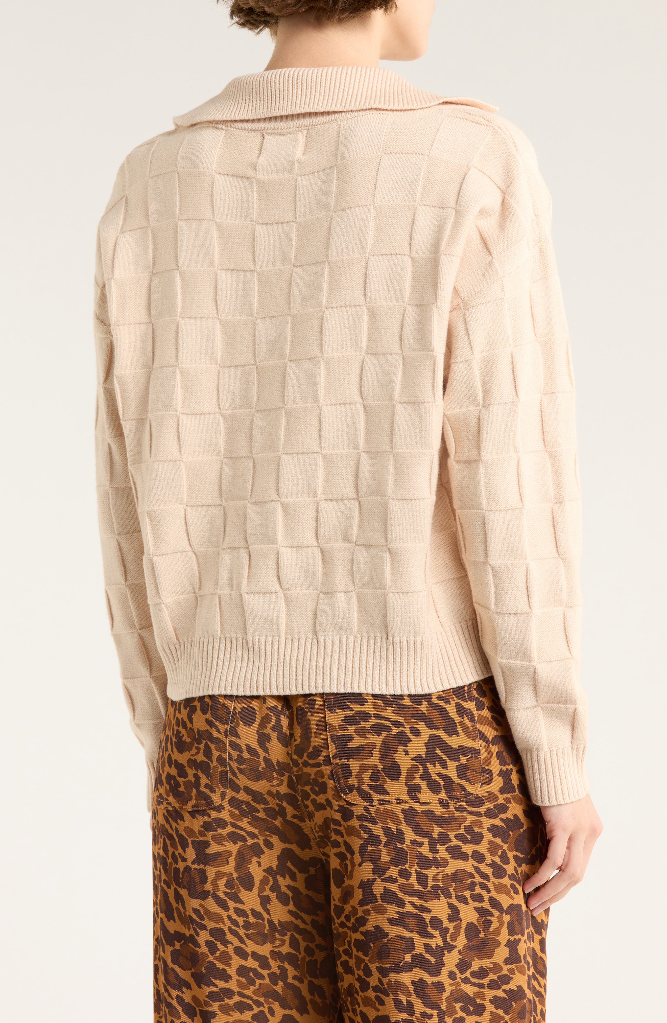 Nina Jacquard Pullover Sweater - image 2