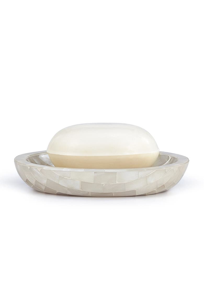 White Agate Soap Dish, Main, color, IVORY