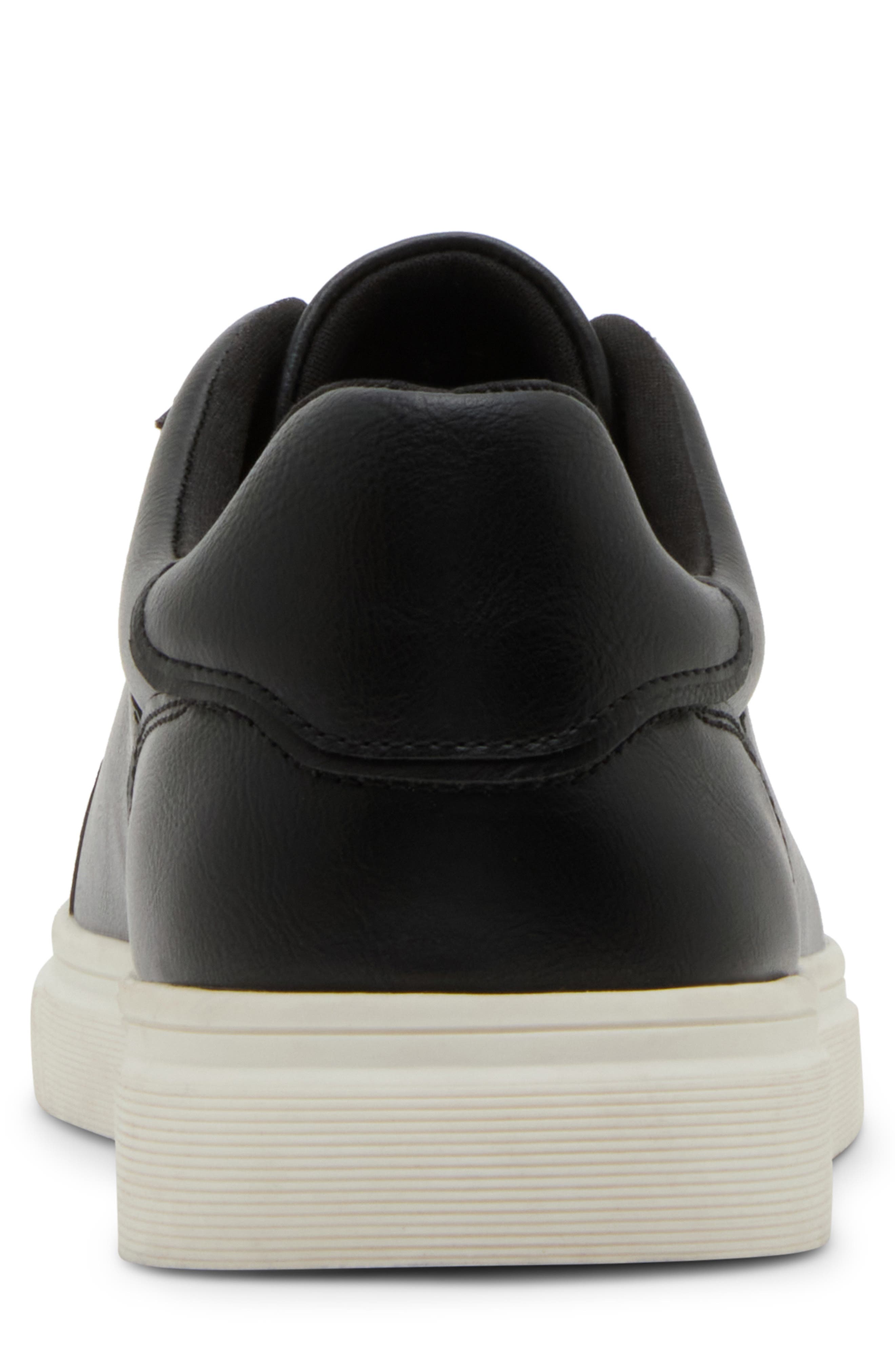 Mpillot Faux Leather Sneaker, Alternate, color, BLACK LEATHER PU