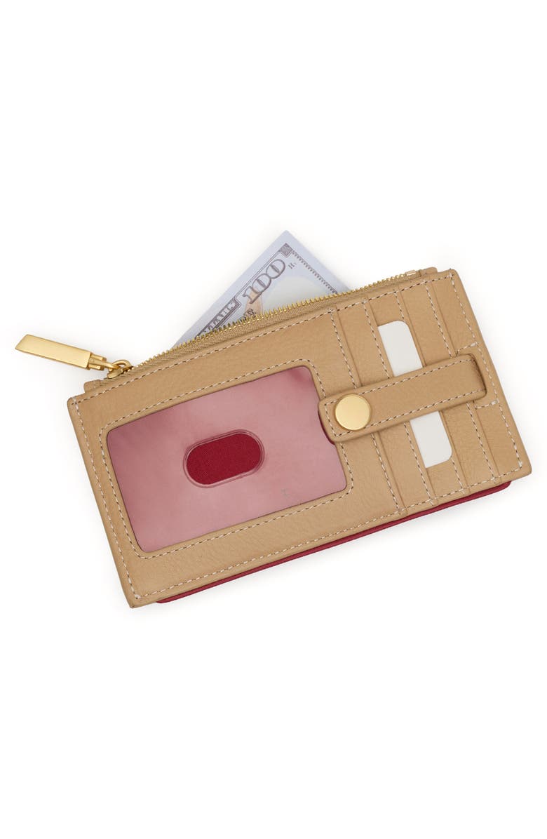 HAMMITT 210 West Leather Wallet, Alternate, color, Toasty Sand/ Brushed Gold