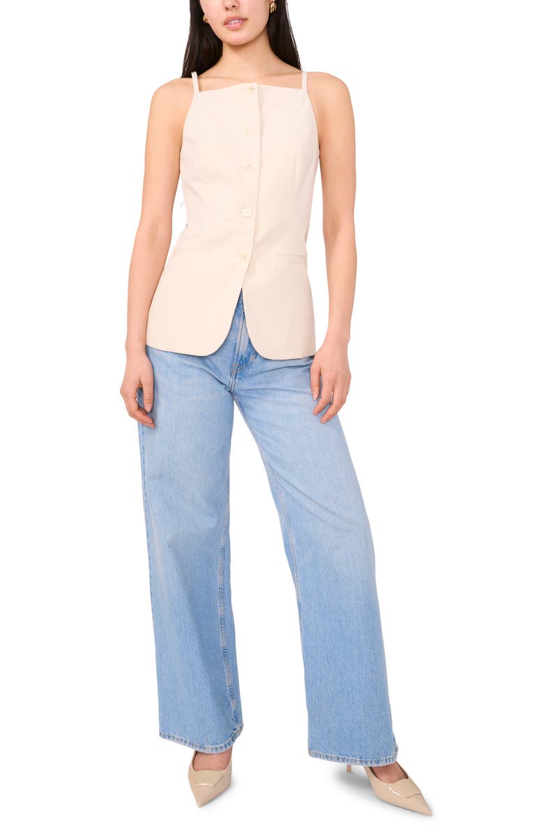 1.STATE Front Button Vest, Alternate, color, Sand