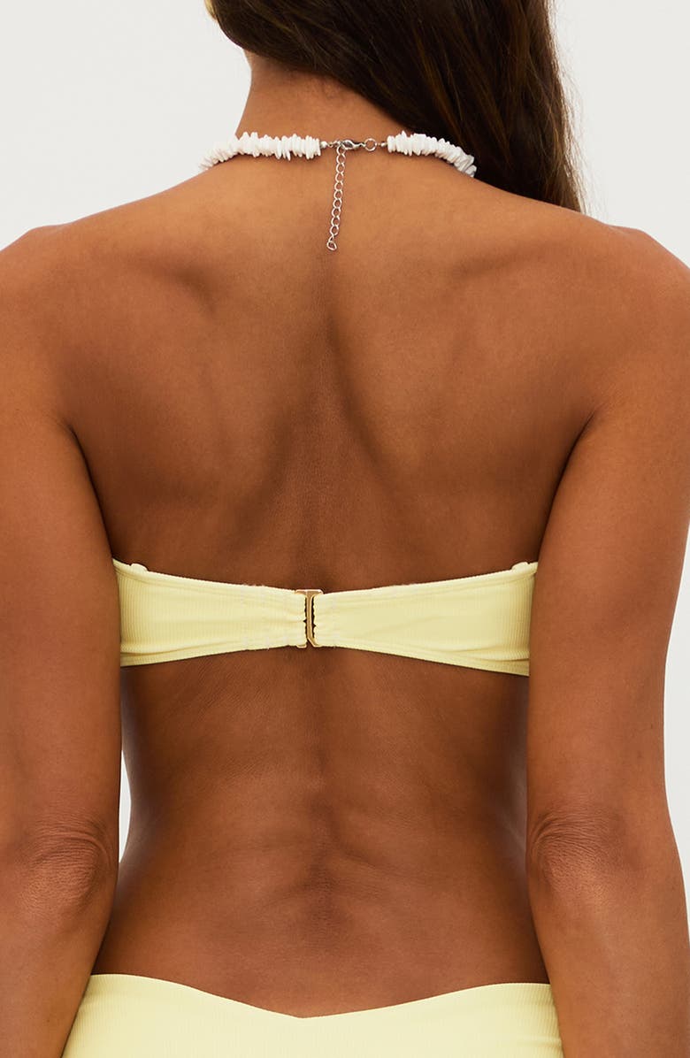 Beach Riot Kelsey Strapless Bikini Top, Alternate, color, Butter Blo