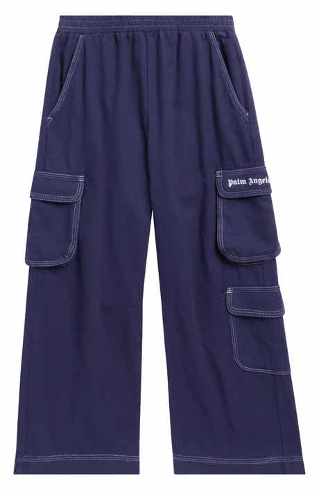 Kids' Logo Flannel Loose Cargo Pants