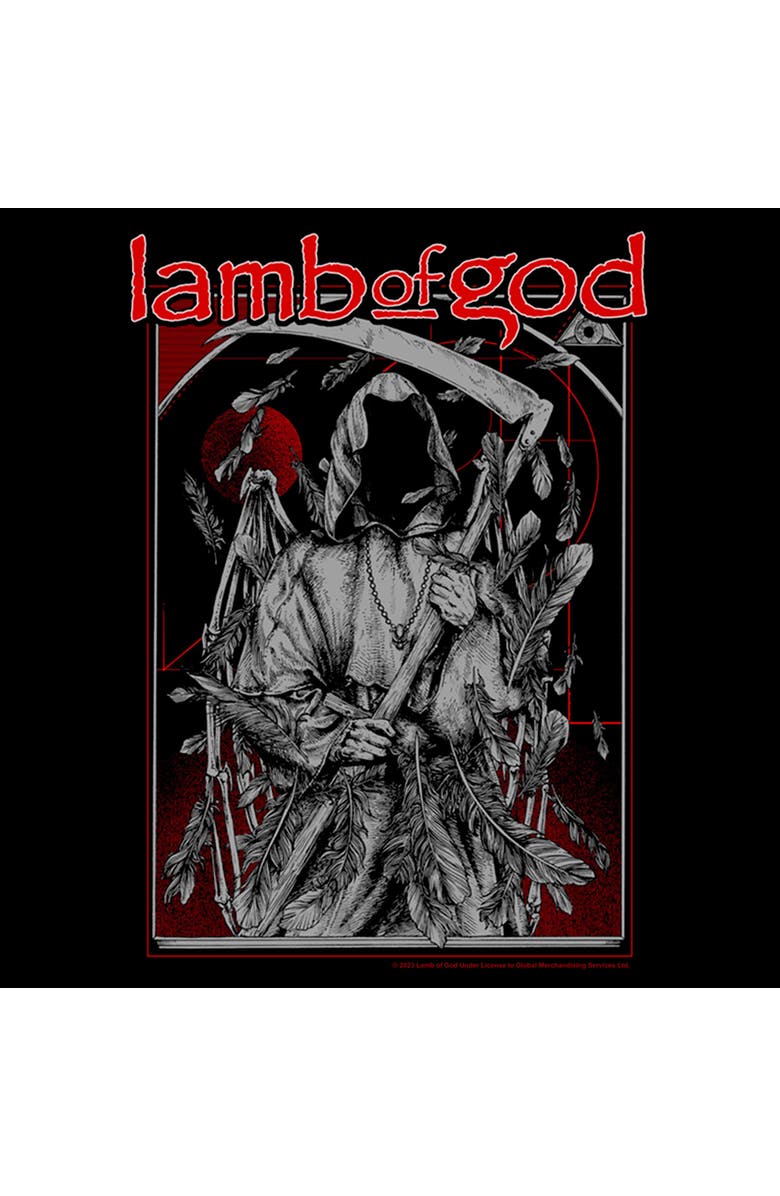 Lamb of God Men's Lamb of God The Grim Reaper Graphic T-Shirt, Alternate, color, Black
