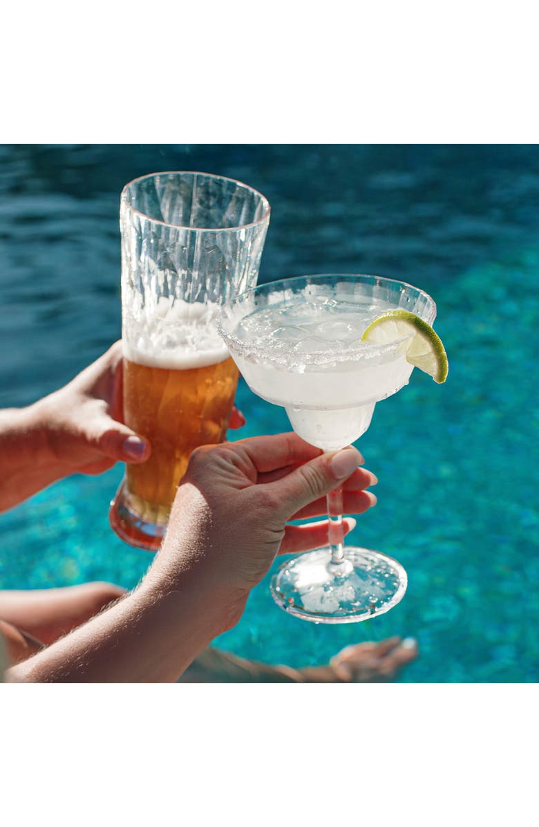 VIETRI Superglass Shatterproof Beer Glass, Alternate, color, Clear