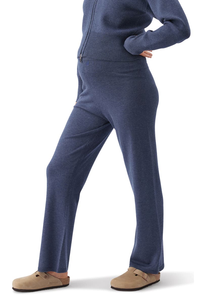 Ripe Maternity Delta Knit Pant, Alternate, color, Denim Marle