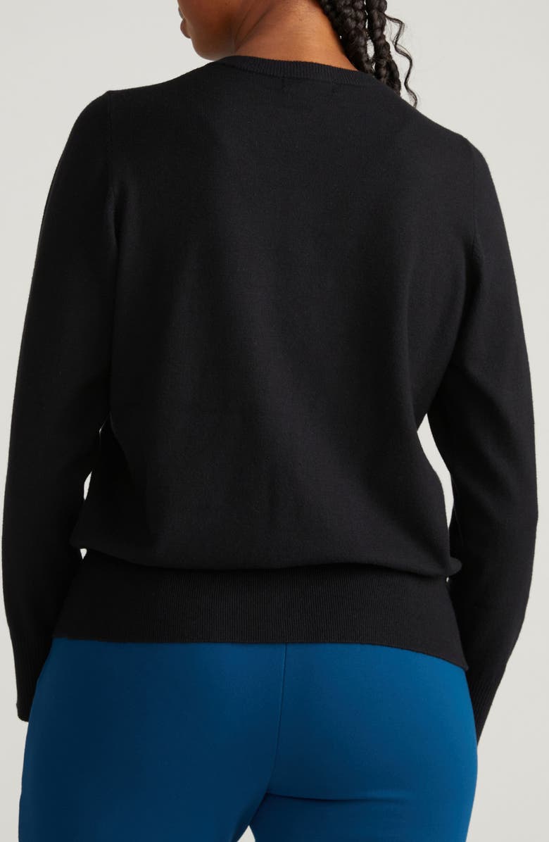 Universal Standard Savvy Cardigan, Alternate, color, Black