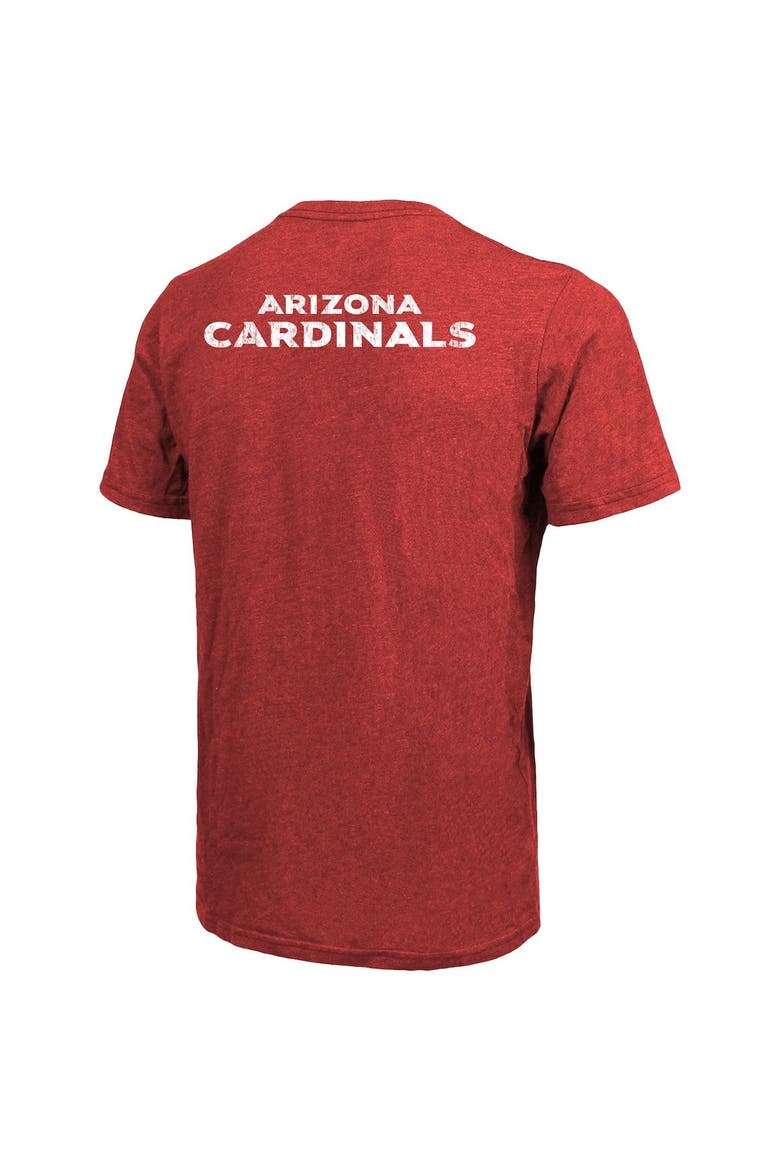 Arizona Cardinals Majestic Threads Tri-Blend Pocket T-Shirt - Cardinal, Alternate, color, Cardinal