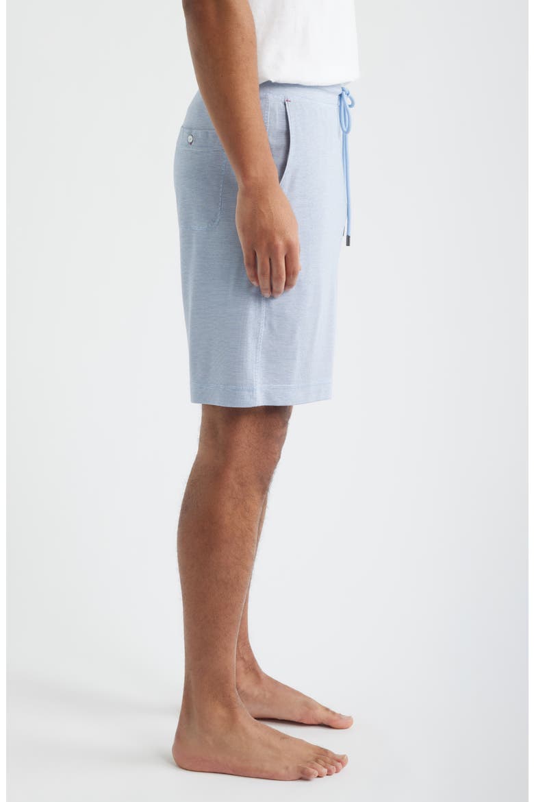 Feeder Stripe Sleep Shorts, Alternate, color, BLUE STRIPE